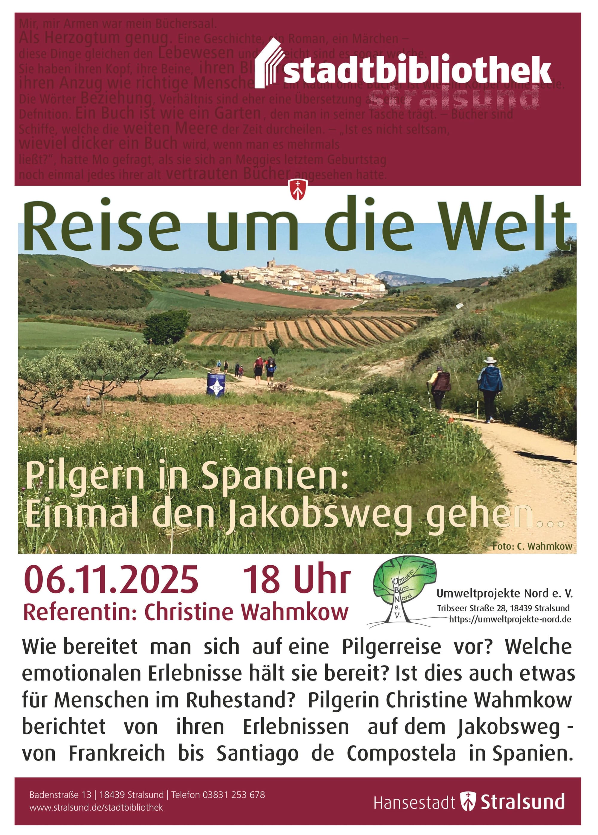 Reise um die Welt - Pilgern in Spanien
